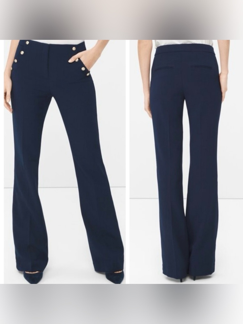 EUC- White House Black Market ‘Slim Flare’ Stretch Sailor Trouser
